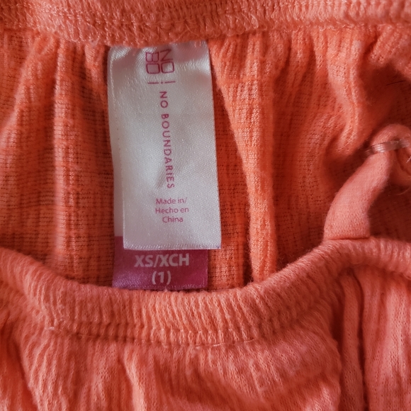 No Boundaries Girls XS 1 Off Shoulder Orange Top - Picture 4 of 6